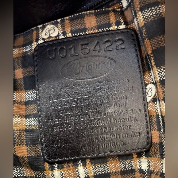 Brighton Handbag Embossed Leather Black & Brown - Picture 10 of 11